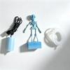 Glow in Dark Fish Tank Dance Skull Bubbler Movable Skeleton Fish Tank Bubbler  Gag Gift