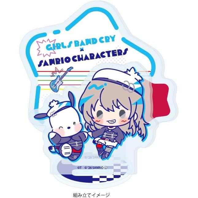 Девочки-группа Cry x Персонажи Sanrio 02 Момока Кавараки x Почакко [Иллюстрация-коллаборация] Акриловая подставка