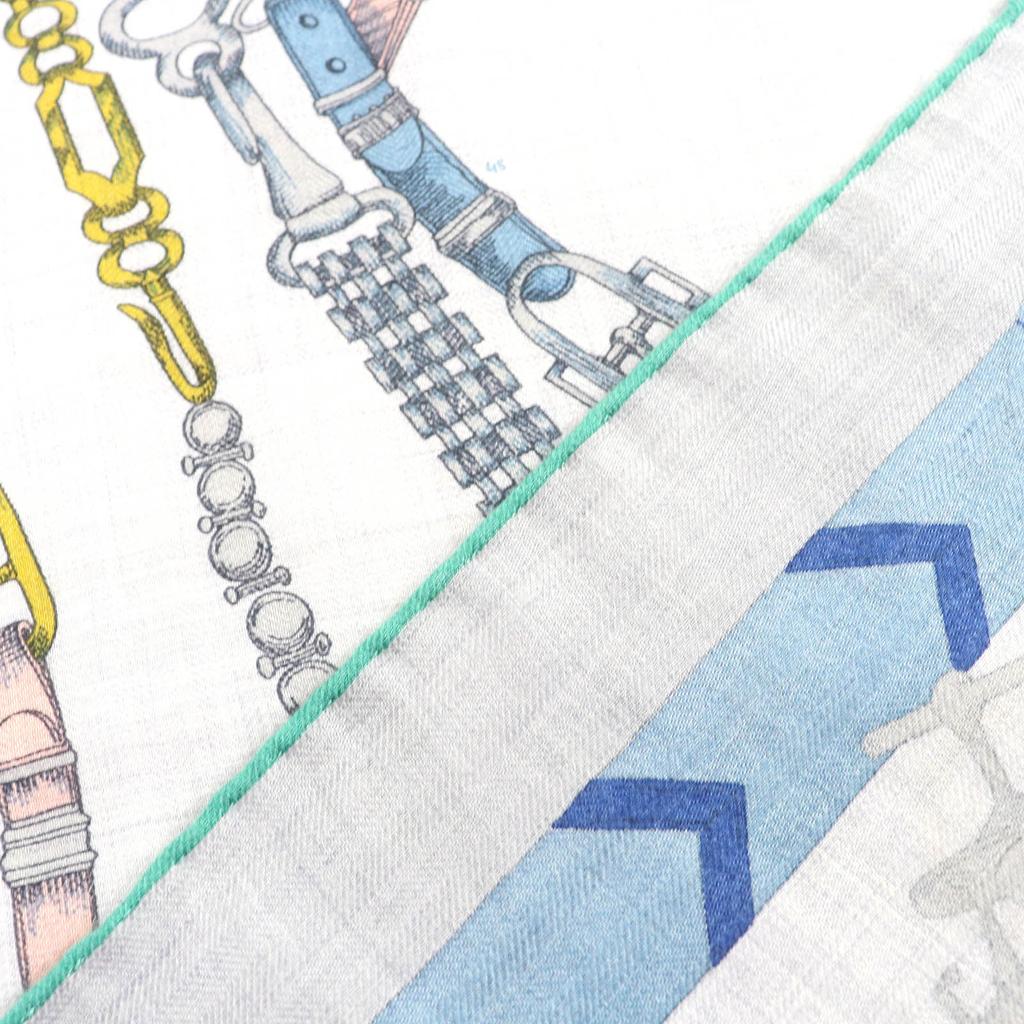 Pristine HERMES Stall Chevaux Deschenes Karegean Large Cashmere Women 244096S Used