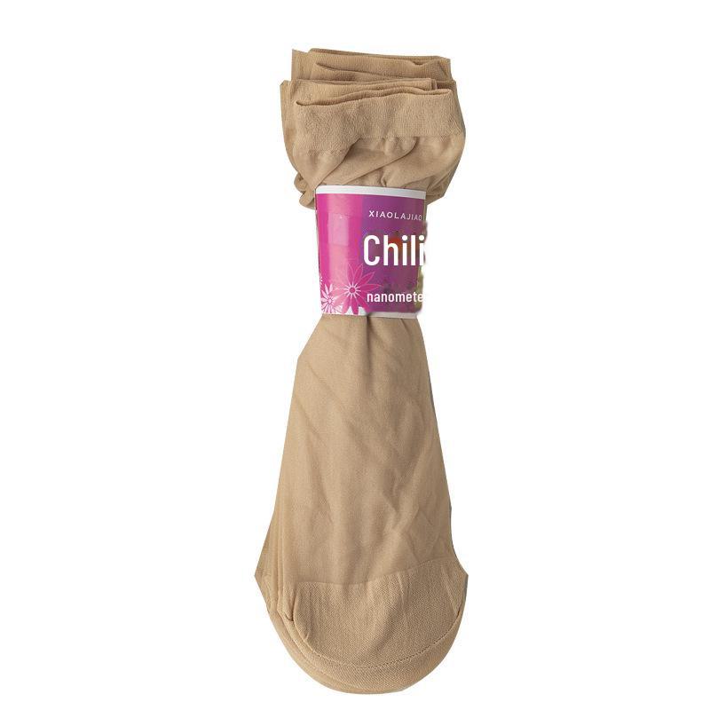 Женские хрустальные короткие носки – Весенне-летние тонкие, износостойкие, антизатяжки, черные и телесные хлопковые, бесшовные невидимые носки средней длины.