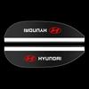 Car rearview mirror rain eyebrow sun visor Small Round Mirror For Hyundai N LINE Sonata Accent Tucson Elantra Car trunk logo mc4