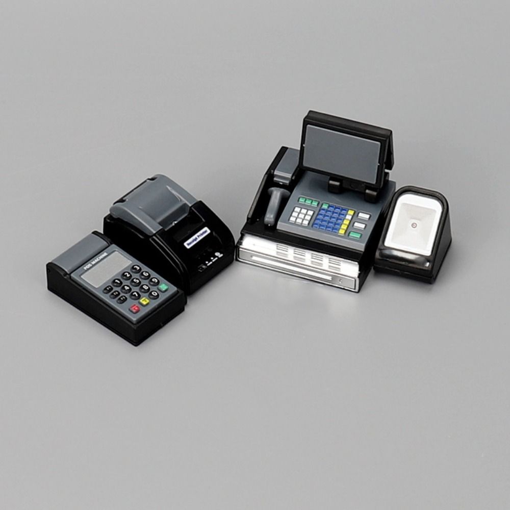 Миниатюрный кассовый аппарат 1:6/1:12 масштаб Мини супермаркет магазин карточный автомат игровой домик игрушка