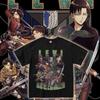 Attack On The Giant Joint T-shirt Alan Mikasa Liwell Japanese Animation Short-sleeved Men's Trend Loose Two-dimensional