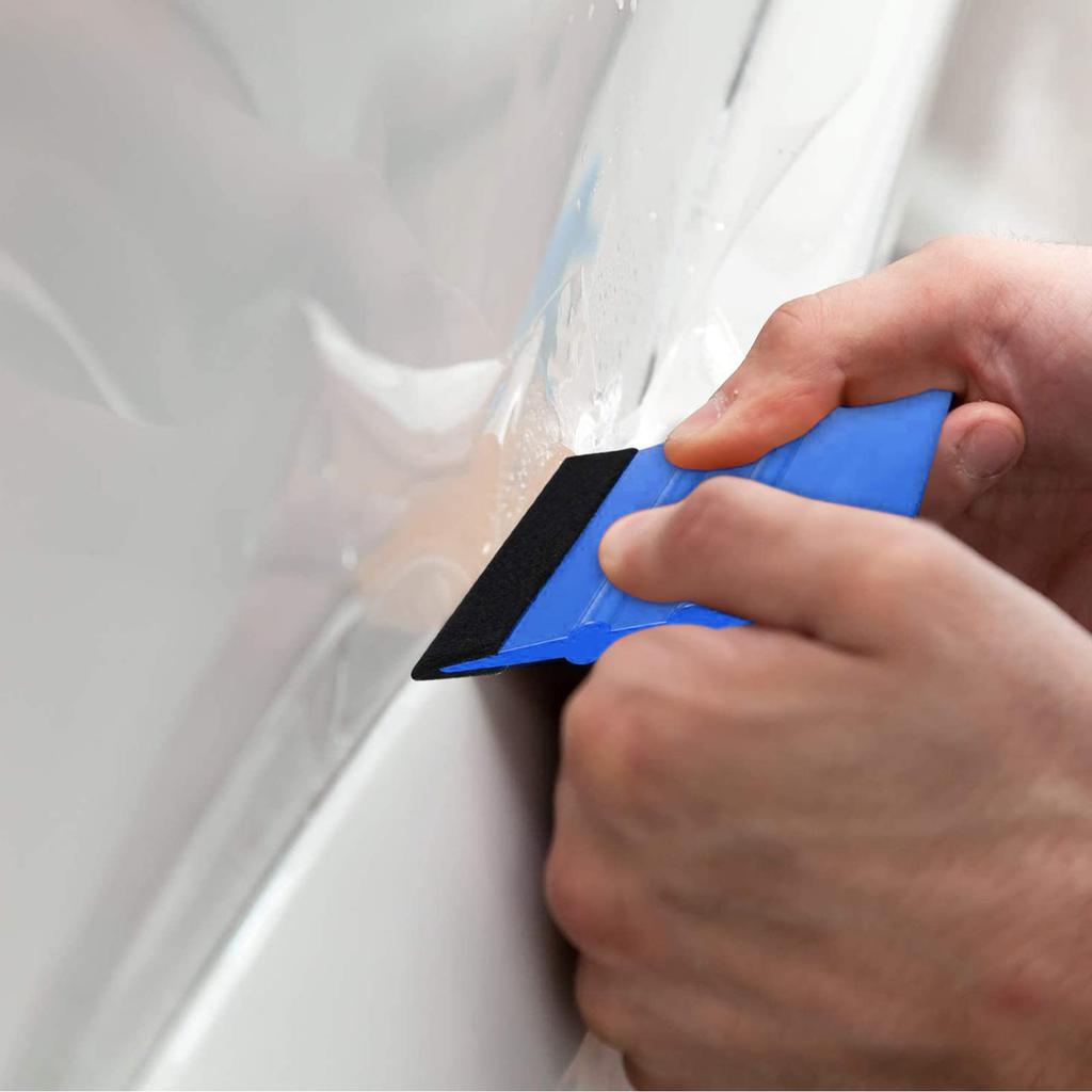 DanYun Felt Squeegee Set of 4 Car Wrapping Film Sheet Squeegee Large Squeegee Felt