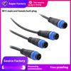 M15 2-8 Core Waterproof Butt Plug Copper Wire Connector Male Female for LED Power Cords 2/4 Pin Aviation Rated Current 10A