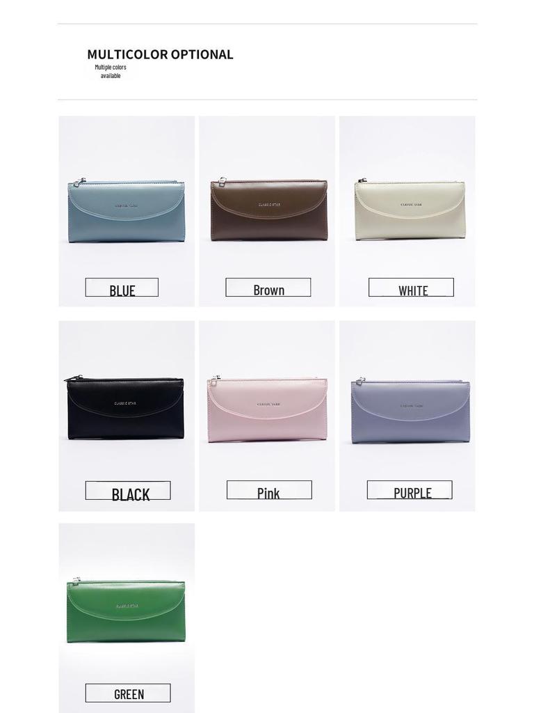 Женский длинный клатч-кошелек 2025 года — стильный, многофункциональный, большой емкости, искусственная кожа