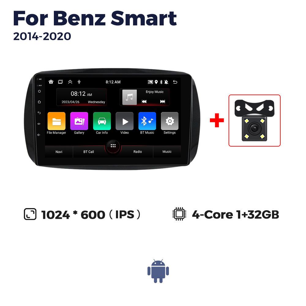НОВЫЙ Android для Mercedes Benz Smart 453 Fortwo 2014 2015 2016-2020 Автомобильный радиоприемник Мультимедийный плеер Навигация GPS RDS Стерео Carplay