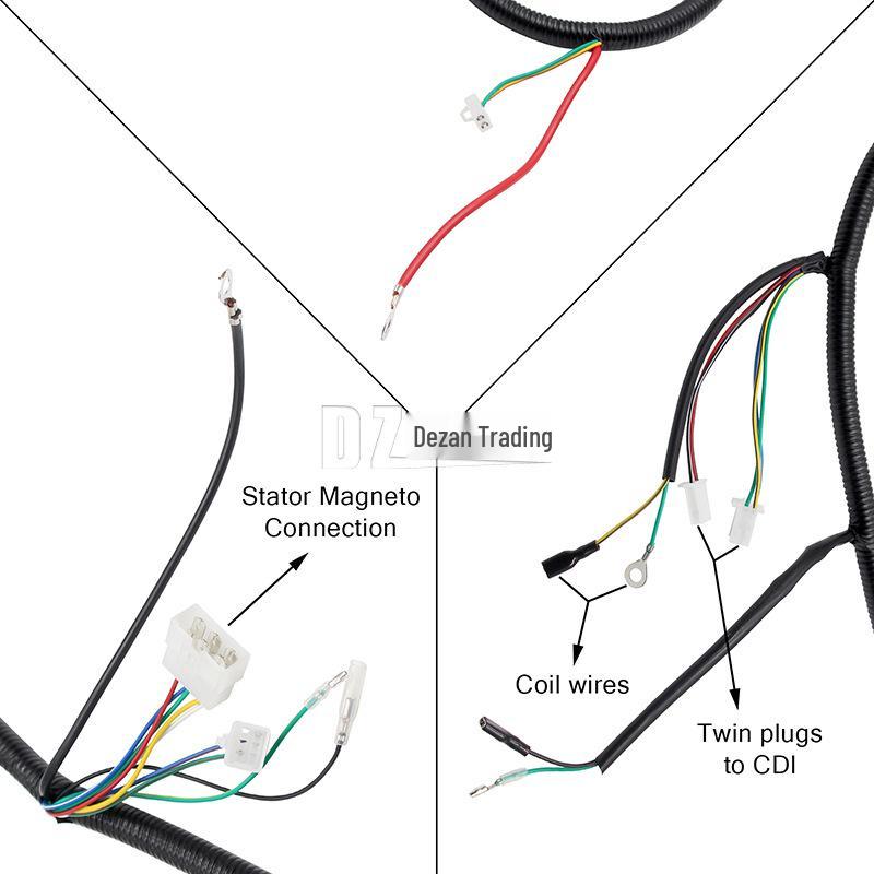ATV Big Bull CG125-250CC Beach Buggy Full Wiring Harness