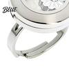 Unique Ring with Storage Box Round Photo Locket Adjustable Holds