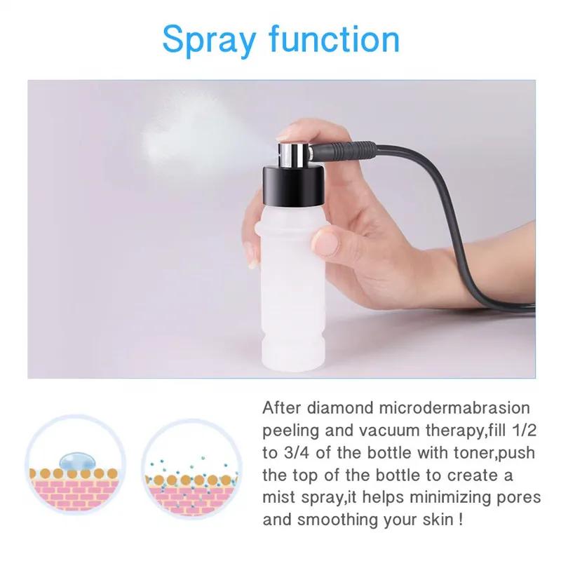 Алмазный бьюти-аппарат 3 в 1 Машина для отшелушивания лица Инструмент для ухода за кожей для домашнего спа с функцией спрея