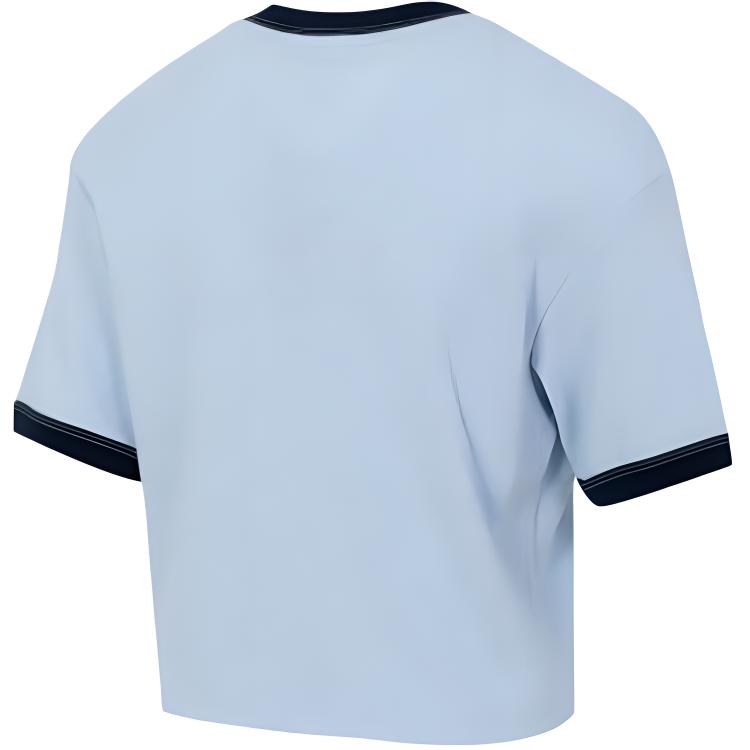 adidas Футболка с открытыми плечами Color Block Casual, женские топы, синяя JI7240