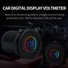 New 12 24V Color LED DC Digital Display Voltmeter with Low Pressure Buzzer Alarm Waterproof Tester Volt Gauge for Car