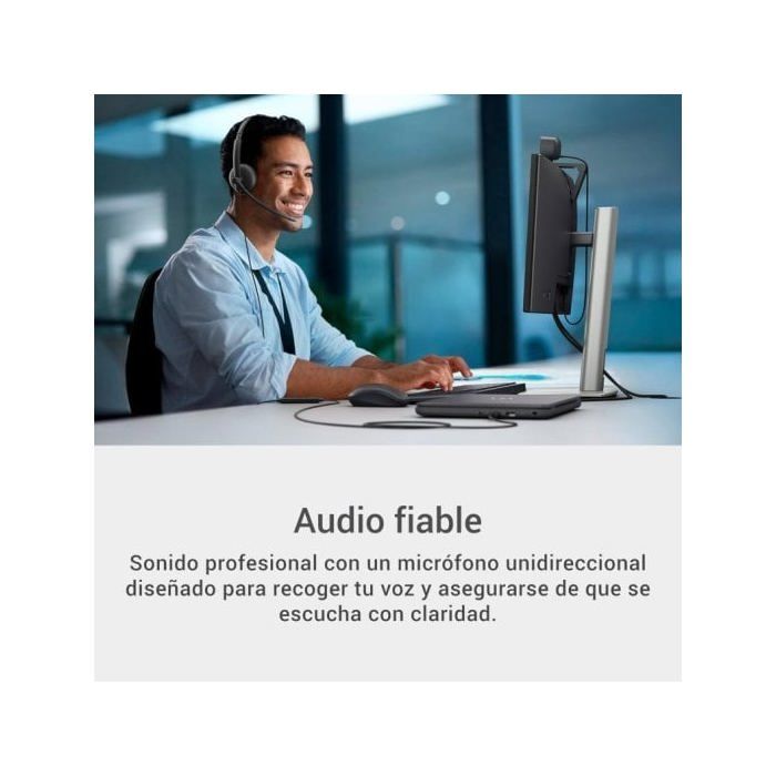 Casque Filaire - DELL - WH125 - Binaural - Noir - 20-20000 Hz