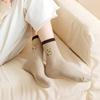 5 Pairs Bear Embroidery Snow Boot Socks Breathable Sports Socks Women Socks  Autumn