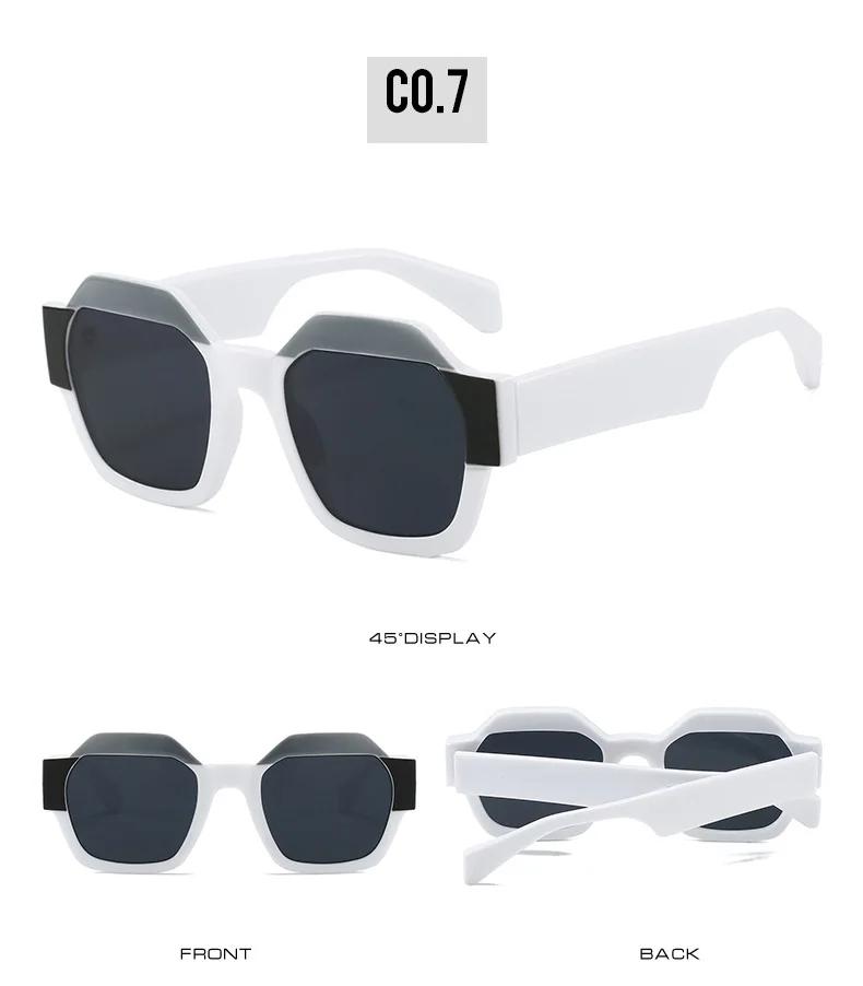 Новые винтажные большие квадратные солнцезащитные очки женские мужские модные ретро оправа с толстыми краями роскошные мужские солнцезащитные очки оттенки УФ400 очки