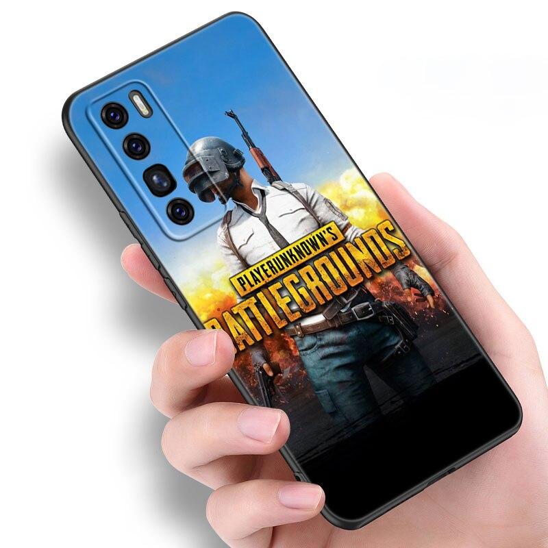 Чехол для игры Pubg для Huawei NOVA 8 9 Pro 8i 7i 7SE Y60 5T Mate 40 30 20 10 Lite Honor 50 30 Premium Pro Plus 30S, черный мягкий чехол