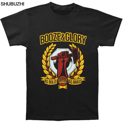 Забавная футболка мужская оригинальная футболка Booze And Glory As Bold As Brass футболка мужская хлопковая футболка европейский размер