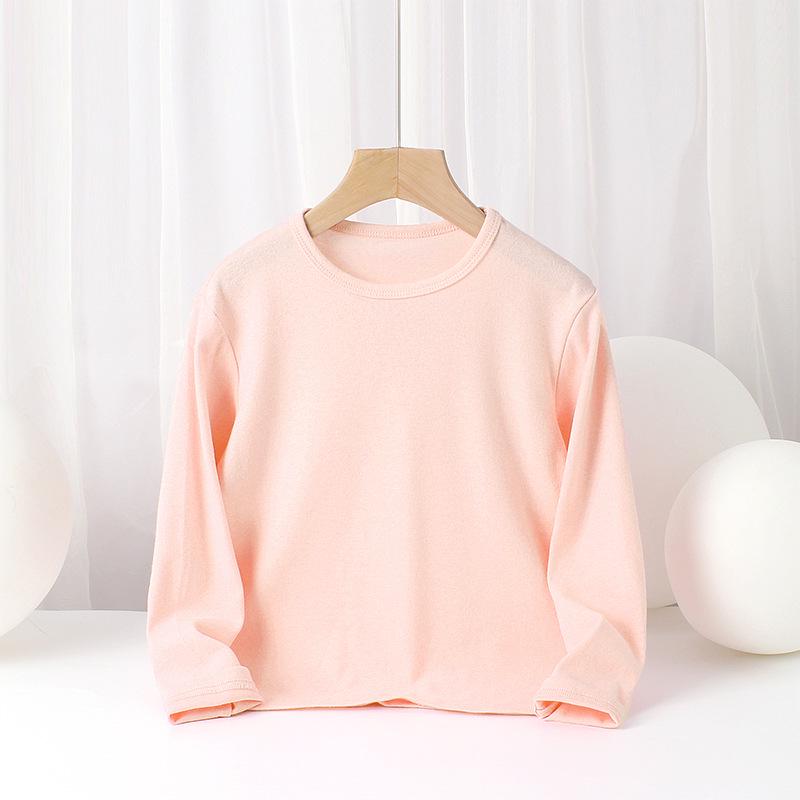 Kids' Spring & Autumn Korean-Style Cotton Long-Sleeve T-Shirts