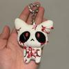 New Siamese Cat Plush Toy Cute Kitten Doll Bag Charm & Backpack Pendant Soft Fluffy Cartoon Chubby Cat Doll Girl Gift Bag Charm