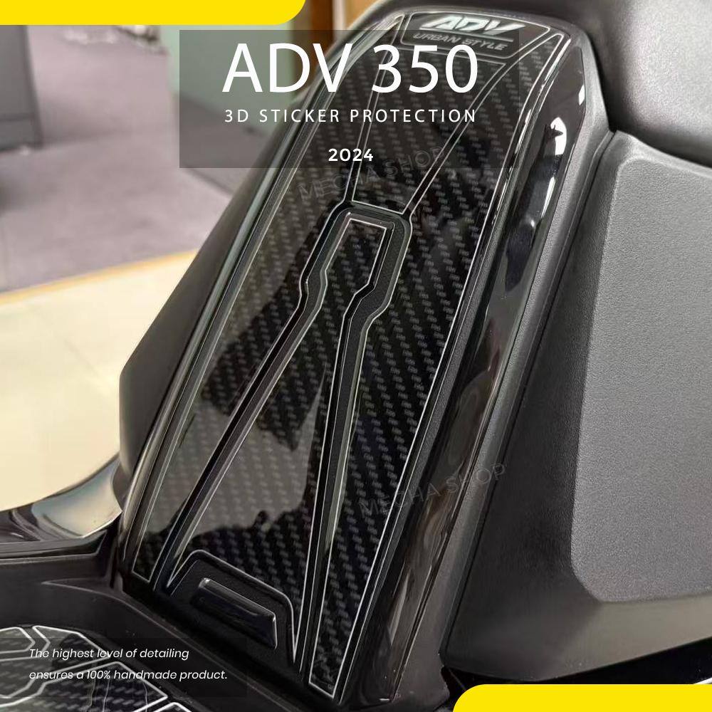 ADV350 2025 Accessories Tank Pad Motorcycle 3D Resin Epoxy Sticker Decal Kit For ADV 350 2022 2023 2024
