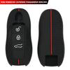 Universal Car Anti-slip Scratch Proof 3Button Key Protector Cover Silicone Car Smart Key Case For Porsche Cayenne Panamera Macan