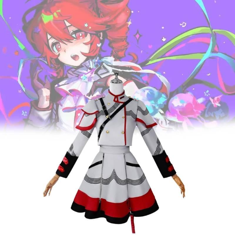 Костюм для косплея виртуального айдола Реоны с аксессуарами, изготовленный из полиэстера, для энтузиастов игр