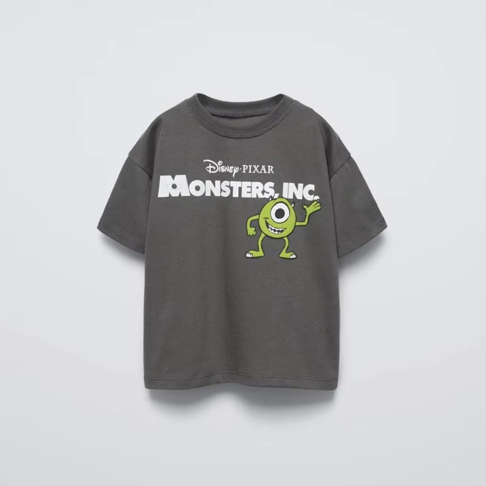 Disney Tees Printing Tops Summer Wear Cartoon Short Sleeve T Simple Cute Loose Bottoming Shirt Cotton Costume Unisex comfortable