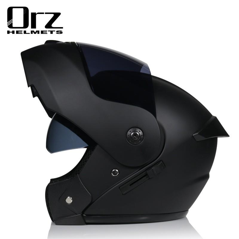 Full Face Motorcycle Helmet With Dual Visor Men Women ABS Material Ventilated Riding Gear