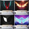 Black and White Colorful Wings Decorative Tapestry Home Wall Decoration Office Living Room Tapestry