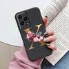 Золотой Чехол-Буквы Для Honor 200 Pro Lite Умный Черный Чехол Мягкая Крышка Для Honor 200Lite Защитный Ударопрочный Funda Розовый Цветок