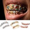 1Pc/set Hiphop Teeth Grillz Caps Candy Color Teeth Jewelry Teeth Grillz Top Bottom Set  Rapper
