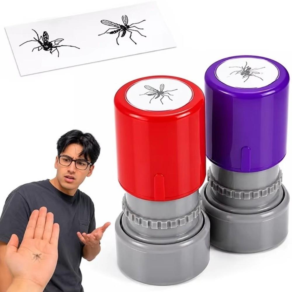 Novelty Self-ink Stamps Assorted Stamps Funny Prank Stamp Mosquito Stamps  Handbook Decoration