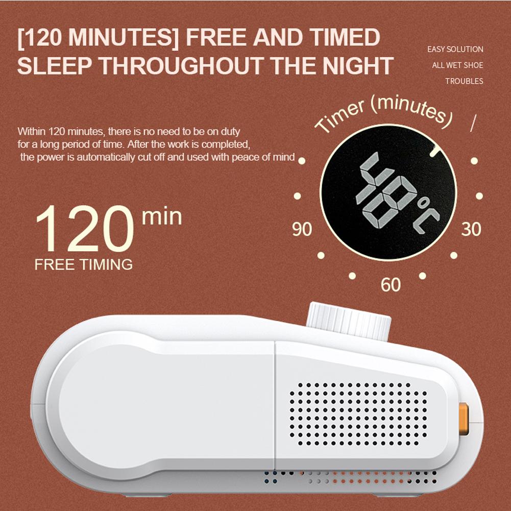 Сушилка для обуви, дезодорирующая сушка, осушитель, 360 градусов, умная электрическая сушилка для обуви, фиолетовый светильник, антибактериальная быстрая сушилка, нагреватель