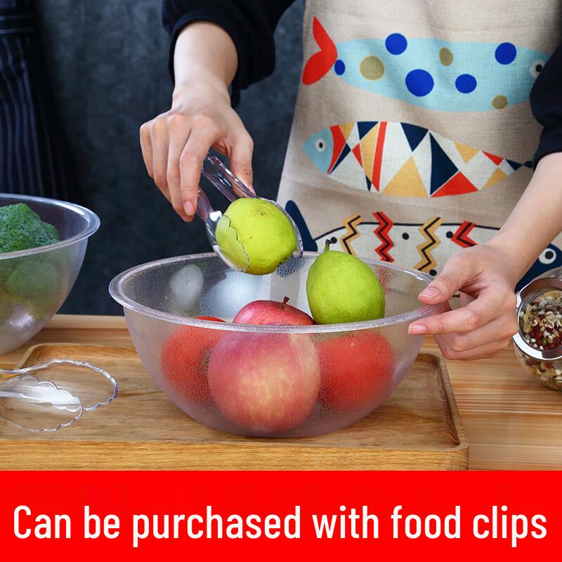 Прозрачный круглый сервировочный таз для фуршета