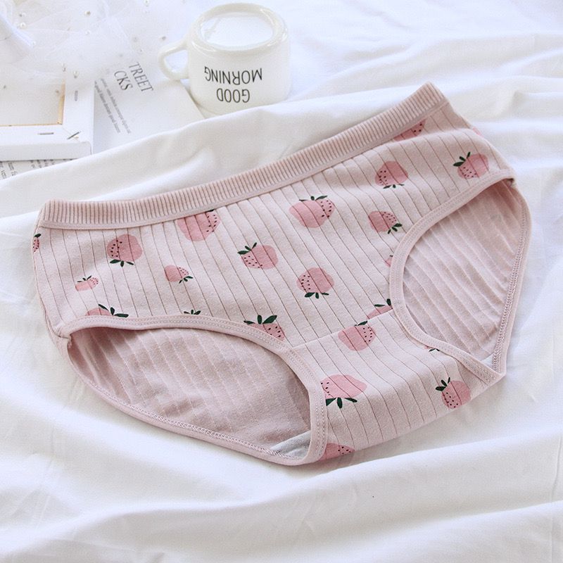5pc Women Cotton Briefs Girls Panties Underpants Underwear High Quality Breathable