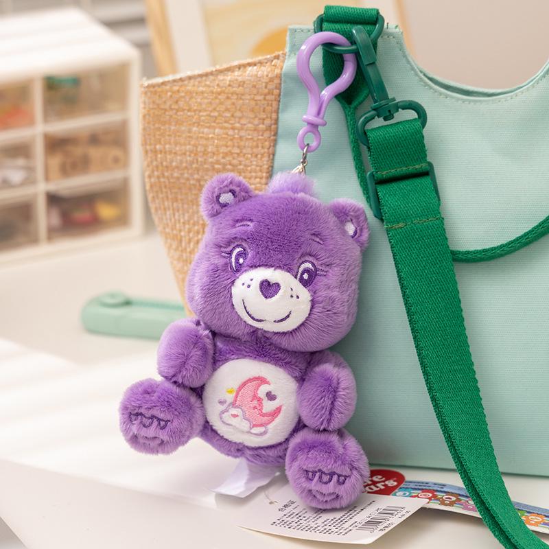 Оригинальный брелок-подвеска Care Bears Love Bear с функцией звонка, плюшевая игрушка