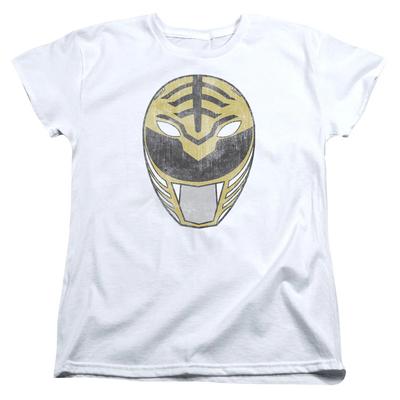 Женская футболка Белого Рейнджера из Power Rangers, белая