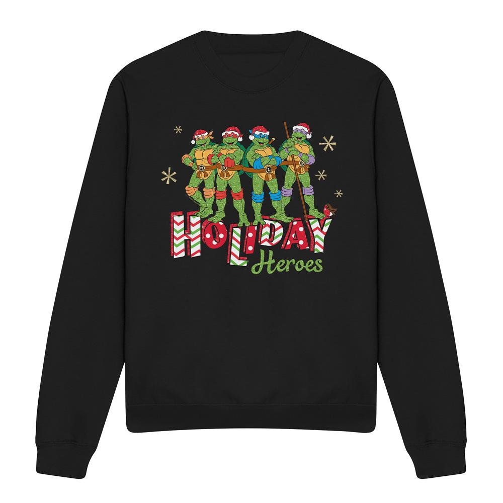 Teenage Mutant Ninja Turtles Unisex Adult Holiday Heroes Christmas Sweatshirt