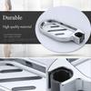 Adjustable For 2.2/2.4/2.5cm Home Rail Slide Soap Dish Silver Soap Holder Plate Bath Shower Home Bathroom Fixture