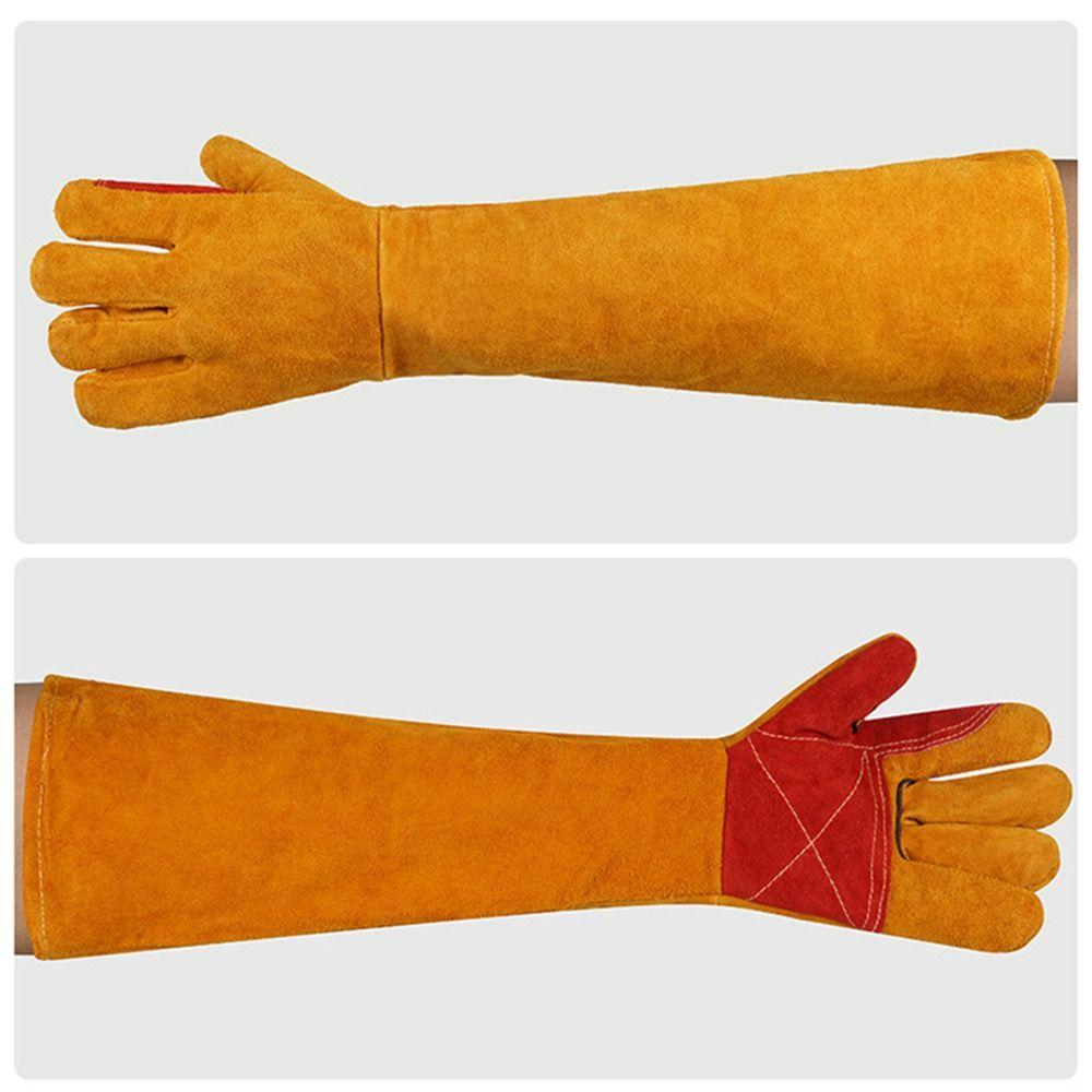 Lengthen 60cm Work Safety Gloves Comfortable Leather Working Gloves Farms