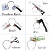 Cat/Dog/Pet Halloween New Funny Horror Toy Makeup Ball Performance Props Axes Saw Nail Knife Headwear Blood Scene Party Beloved