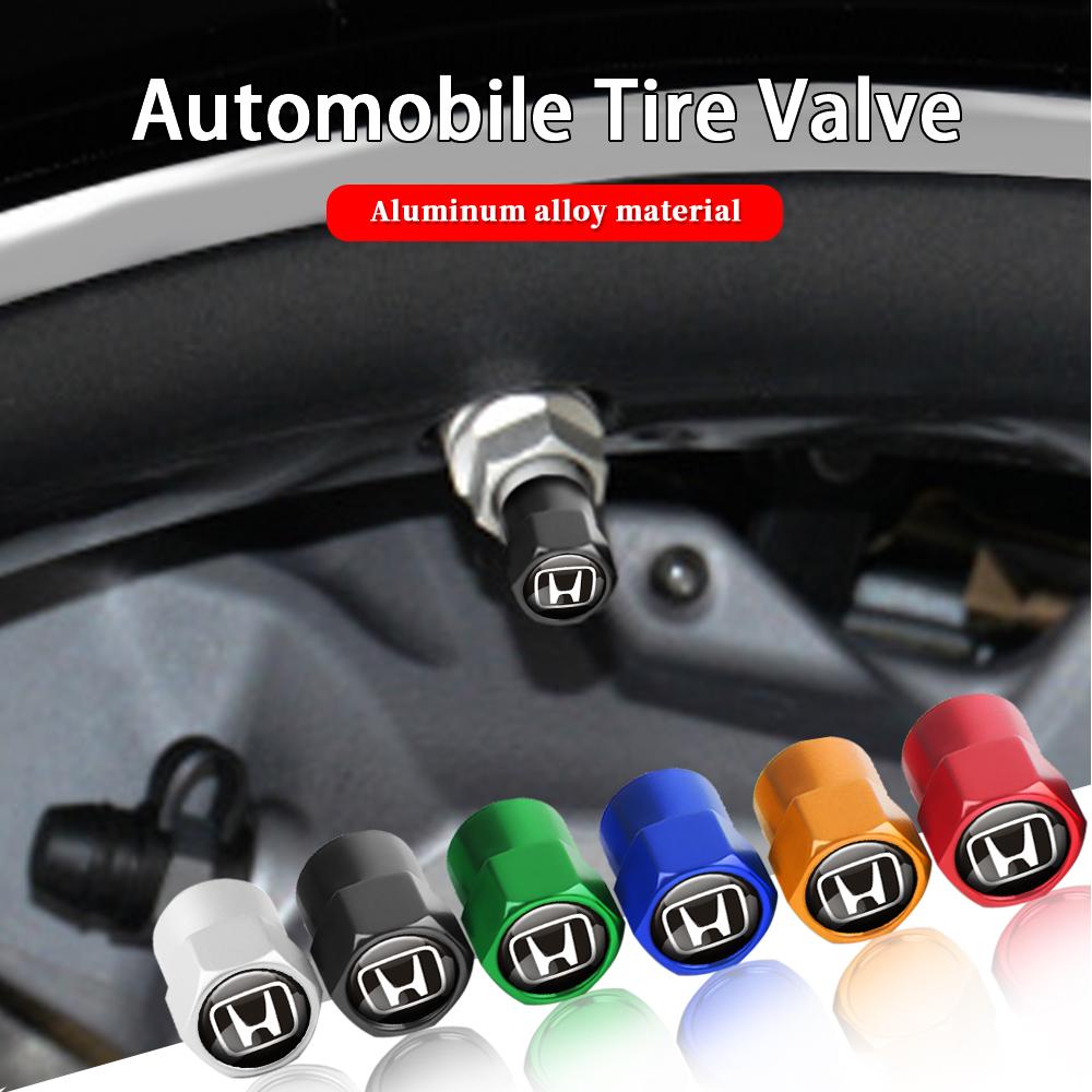 For Honda E4Pcs Car Valve Cap Wheel Valves Dust Cover Auto Tire Accessories For Honda Accord Mugen Civic Power Type R Si Type S Modulo City