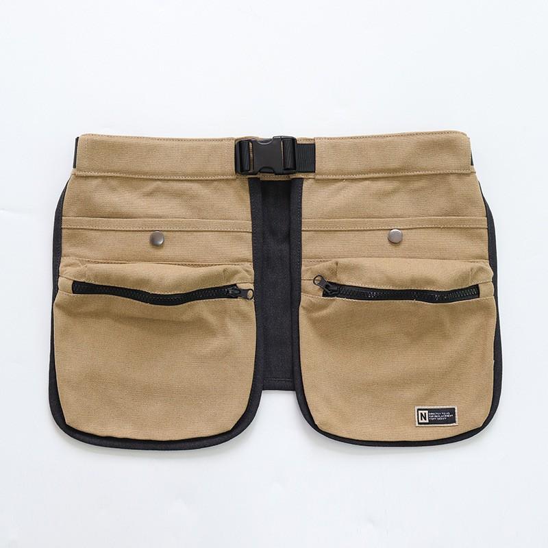 Unisex Canvas Work Apron Tool Pouch Gardening Cycling Outdoor