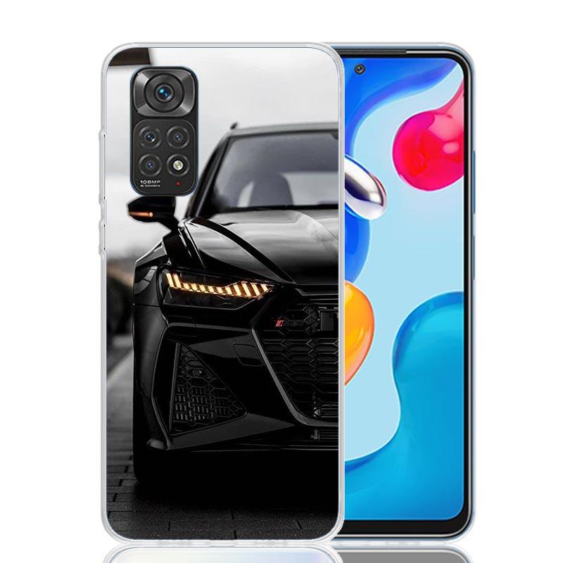 Суперкар Для A-Audis R-S Sport Чехол для телефона Для Xiaomi Redmi Note 15 14 13 12S 12 Pro Plus 11S 11E 11 11T 10S 10 Искусство Мягкий Узор
