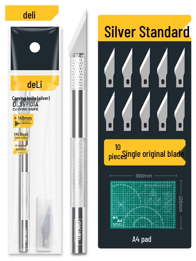 Набор ножей для рукоделия и гравировки Deli Handmade для работы с бумагой, резиновыми штампами и резьбой по дереву.