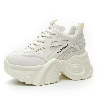 8,5 см натуральная кожа сапоги весна вулканизированные женские мокасины весна осень платформа клин лоферы модные массивные кроссовки