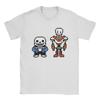 Мужская футболка Undertale Sans и Papyrus Игра Одежда из чистого хлопка Повседневная футболка с коротким рукавом и круглым вырезом Футболка больших размеров