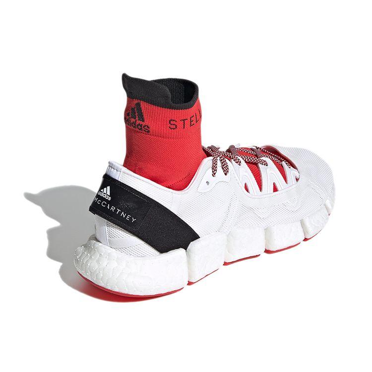Stella McCartney x adidas Climacool Vento Белый Ярко-красный Женские Кроссовки Облачно-белый Основной черный FX1950