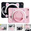 Чехол для iPad Pro Mini Air и планшета Samsung Tab Kids Case Для Xiaomi Mipad 5/6 pro RedMi Pad SE 11" дюймов силиконовый милый чехол с котиком, подставка для переноски
