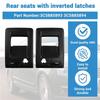 NEW-Car Rear Seat Down Lock Buckles Trim Cover Panel Baffle Clasp Hands+Key Hole For VW Passat B6 LHD 3C5885893 3C5885894